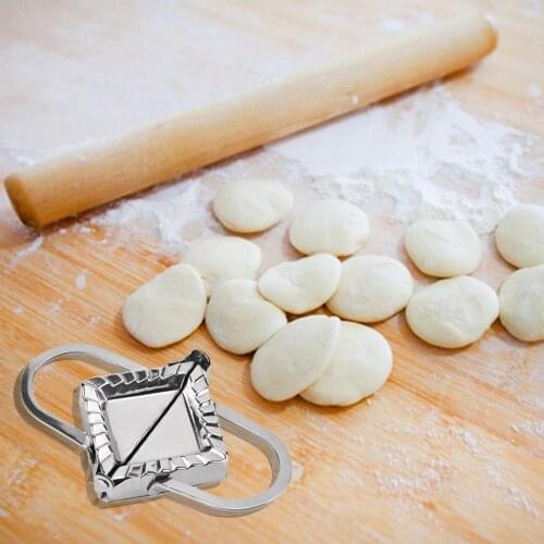 Dumpling Wrappers Mold Multifunctional Stainless Steel Ravioli Maker Manual Pinch Dumpling Pie Mould