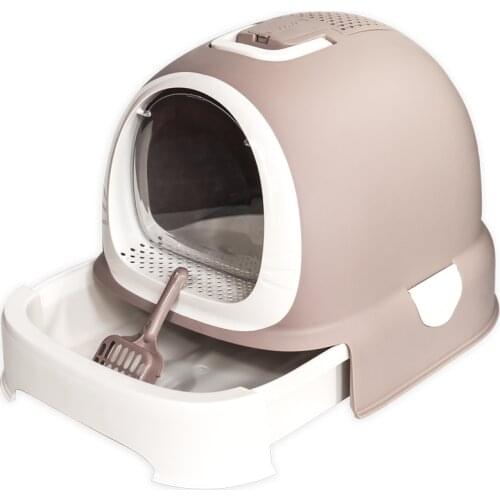 Cat Sand Pot Fully Closed Cat Toilet Deodorization Extra Large Anti-splash Cat Sand Pot Cat Products Drawer Cat Dung Pot