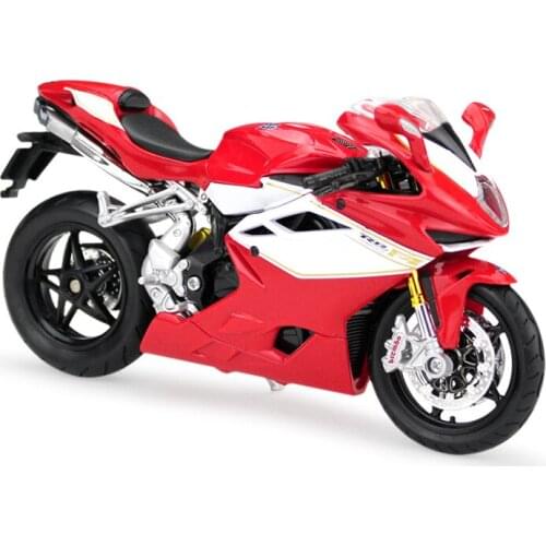 Motorcycle Simulation Alloy Model 1:12 Augusta MV F4 RR 2012 Collection Ornaments Decoration Birthday Gifts Toys for Boys