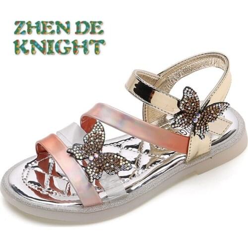 Fashion Rhinestone Children Sandals for Girls Kids Shoes 2021 Summer Sandal Slippers Child Sandles Sandalias Chaussure
