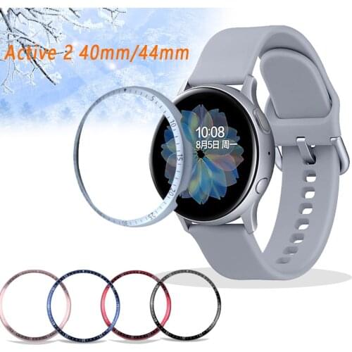 Bezel ring For Samsung Galaxy Watch active 2 40 44mm Protection ring Sport Adhesive ring Metal bumper Accessories active2 40 44
