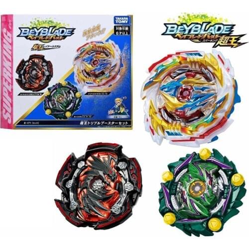 Original Takara Tomy Beyblade Burst Superking B171 Superking Triple Booster Set Toys