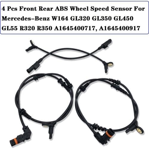 Front Rear ABS Wheel Speed Sensor For Mercedes-Benz X164 W164 GL320 GL350 GL450 GL55 R320 R350 A1645400717, A1645400917