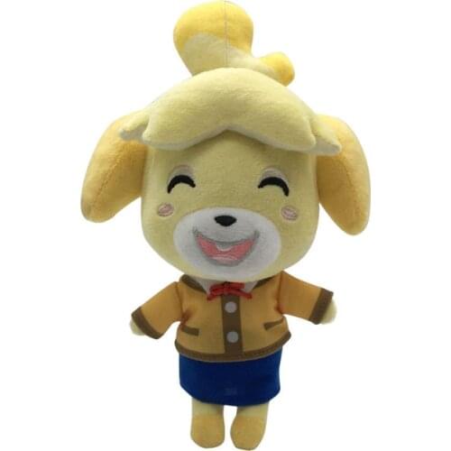 10pcs/lot 20cm Animal Crossing Dog Isabelle Plush Stuffed Toys Doll Soft Game Toy for Kids Children Christmas Birthday Gifts