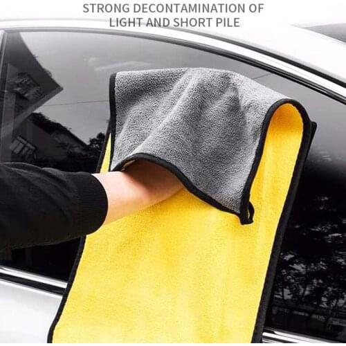 Car Wash Microfiber Towel 30x30/40/60CM Car Cleaning Drying Cloth Hemming Car Care Cloth Detailing Car Wash Towel