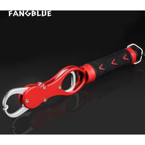 Fishing Lip Grip with Scale CNC Aluminum Alloy Max Weight 16KG Control Fish Clamp Holder Carp Fishing Tackle Tools For Bass