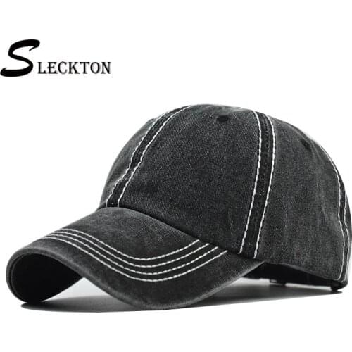 SLECKTON Cotton Baseball Cap for Men and Women Retro Snapback Hat Fashion Solid Color Hats Summer Sun Caps Unisex Gorras