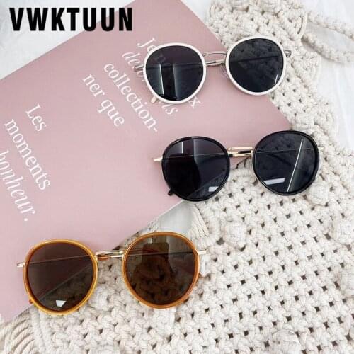 VWKTUUN Sunglasses Women 2020 Round Shades UV400 Glasses Driver Driving Sunglasses For Women Metal Frame Sun glasses