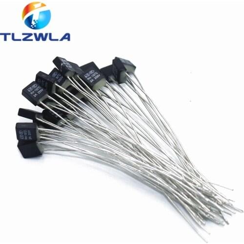 1000PCS RH 92 95 102 105 115 120 125 130 135 140 145 150 Degree Thermal Fuse RH Temperature Fuse 2A 250V Fan Motor Thermal Fuse