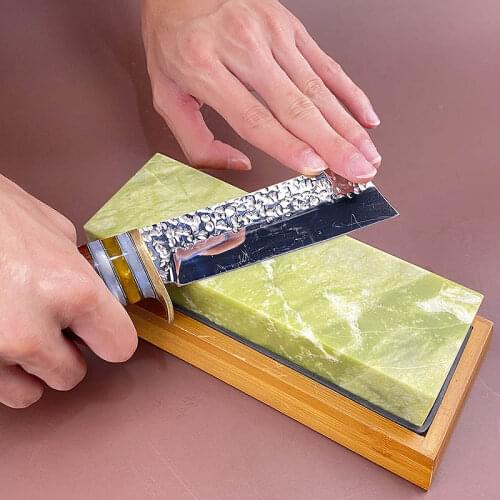 10000# Natural Green Agate sharpening stone Whetstone Grinding Polishing Shaved bar kitchen knife sharpener honing tool hot sale