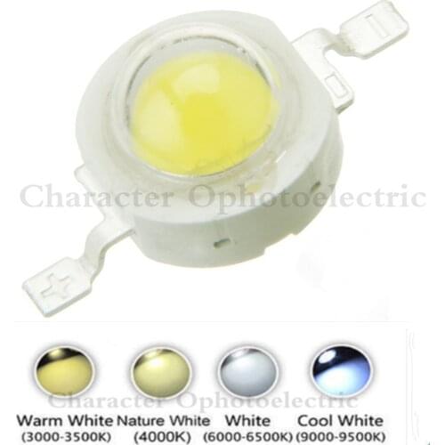 High Power 1W 3W 5W 10W 20W 30W 50W 100W LED Chip Warm Natural cool white Beads