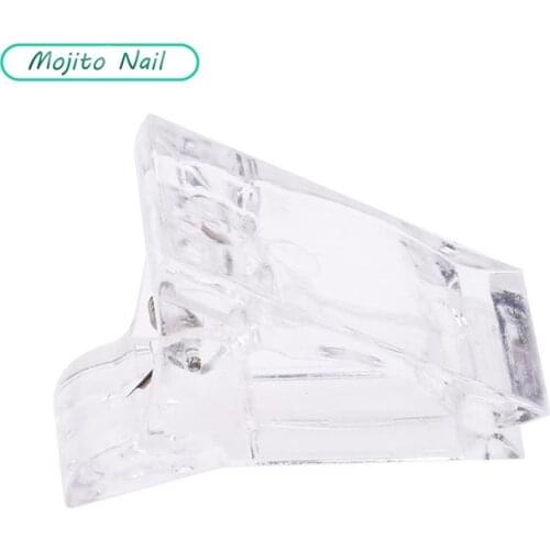 1PCs Poly Nail Gel Nail Tips Finger Extension Gel Fixed Clip Transparent Quick Building Finger Nail Extension Builder Clamp