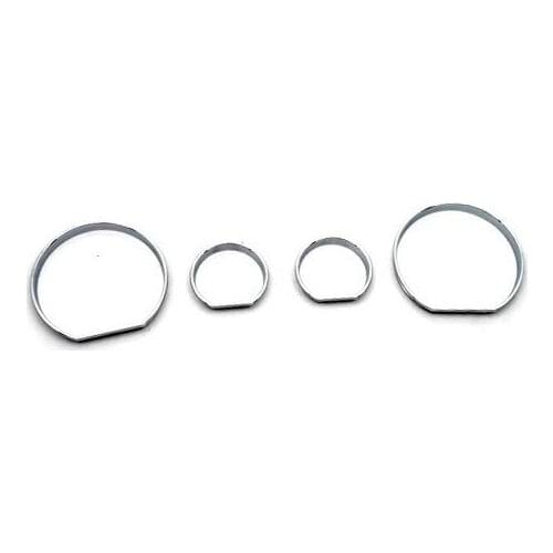 2 SETS Chrome Styling Dashboard Gauge Ring Set for BMW E46 3 Series 1999-2006