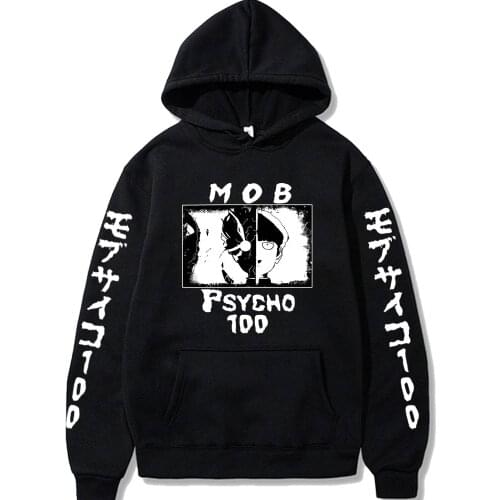 2021 Japanese Anime Mob Psycho 100 Hoodies Men Women Short Sleeve Sweatshirt Anime Manga Hoodies Tops Clothes