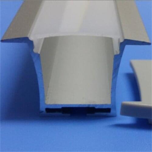 Free Shipping Factory price square aluminium profile for extrusion heat sink with PC cover and end caps and clips