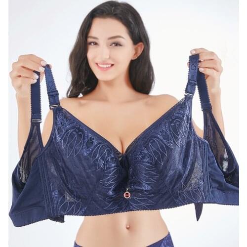 Large Size Bra Push Up For Women Thin Full Cup Plus Size Bra 115 120C D E Cup Underwear Bralett Brassiere Plus Size Bra Lingerie