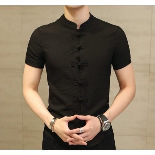 Мужские льняные рубашки LingDeng China At AliExpress