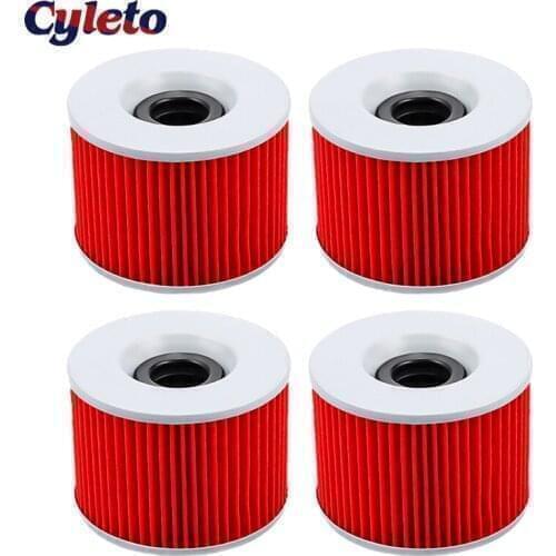 1/2/4 Pcs Motorcycle Oil Filter for Kawasaki Ninja 600R ZX400F ZX 550 600 750 1000 1100 ZX11 ZX10 ZX7 ZZR1200 ZZR1100 ZZR250