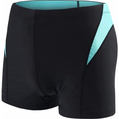 Men Swimming Trunks Short Swimsuit Elasticity Stitching Color Chlorine Resistant