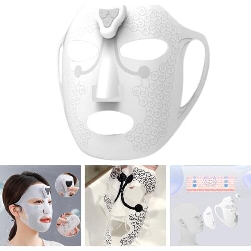 Soft Gel Facial Massage Mask Face Massager 3D Magnetic Spa Face Mask Beauty Device Skin Tightening Anti-wrinkle