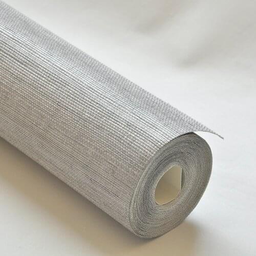 MYWIND Silver metal Grey Home interior Sisal Wallpaper