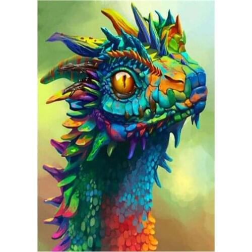 New Diamond Painting Colorful Chameleon Full Diamond Diy Cross Stitch Animal Diamond Cross Stitch Embroidery Mosaic Decoration