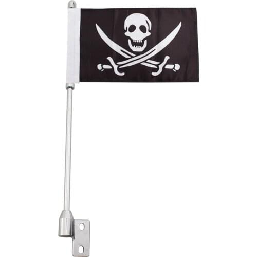 New For Indian Dark Horse Chieftain Classic Motorcycle Luggage Rack Mount Flag Pole &Pirate Flag