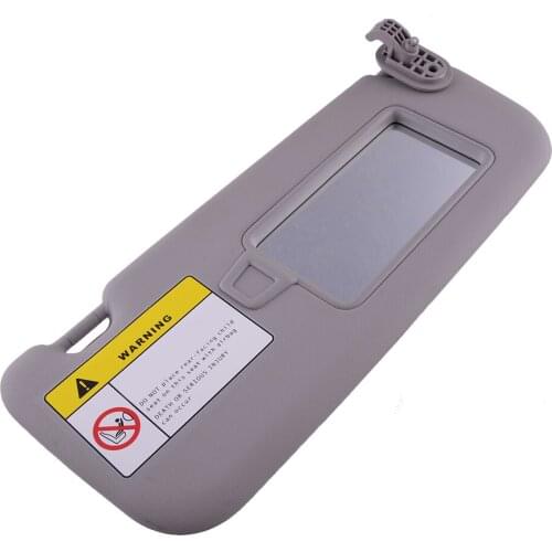 Grey Car Front Right Passenger Side Sun Visor With Makeup Mirror Fit For Hyundai Elantra AD 2017 2018 2019