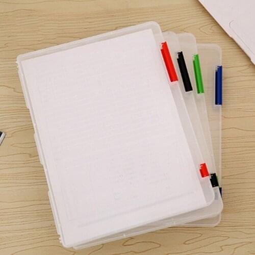 Clear Portable Project Case File Paper Storage Box Documents Magazines Paper Protector Office School Supply TS2