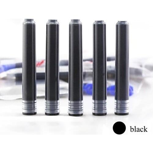 5pcs/lot Replaceable Black 3.4mm Caliber Pen Ink Bag For Office Student Writing Ink Sac Calligraphy Pen School Stationery Tools
