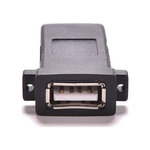 Wall Plate Plug Standard USB 2.0 Female Coupler Cord Connector JETTING USB Female to Female Panel Mount Adapter