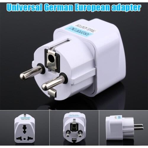 Universal US UK AU To EU Plug USA To Euro Europe Travel Wall AC Power Charger Outlet Adapter Converter xqmg Electrical Sockets