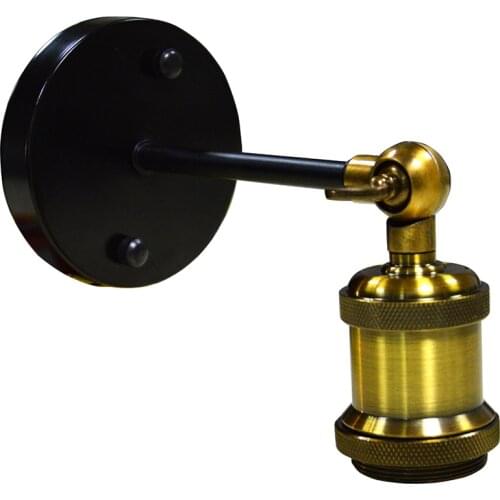 TONYBUNY Vintage E27 Aluminum Retro Antique Lamp Base Holder Screw Aluminum Shell Bulb Light Screw Socket 110V/220V