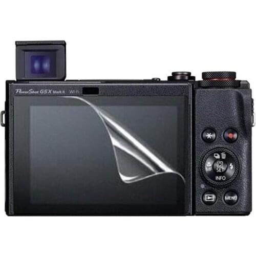 3 x Clear PET Screen Protector Soft Cover Guard Protective Film for Canon PowerShot G5X Mark II 2/G5 X Mark2 MK2 G5XII Camera