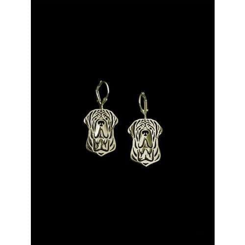 Trendy Neapolitan Mastiff drop earrings gold silver plated earrings women fashion jewelry