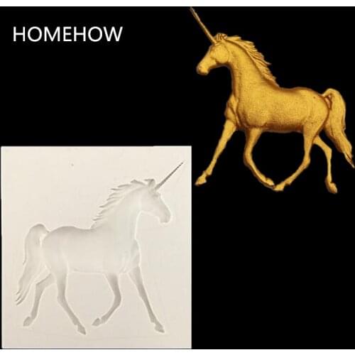 1PC/Lot Vivid Unicorn Silicone Cake Mold Fondant Decorating Mold DIY Soap Candy Chocolate Cake Mold Kitchen Baking Tools