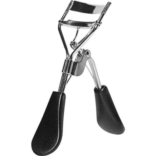 1 Piece Protable Black Frosted Handle Soft Eyelashes Curler Tweezer Curling Eye Lashes Clip Cosmetic Beauty Makeup Tool