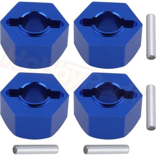 4pcs/Lot For RC 1/10 Traxxas Traxxas Slash 4x4 Upgrade Parts Aluminum Wheel Hex Mount 12mm Thickness 7mm