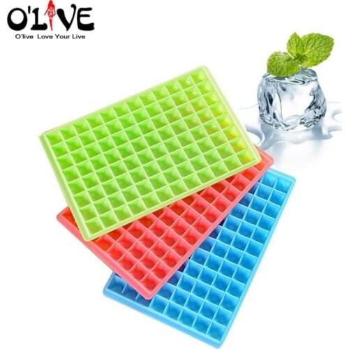 96 Grids Ice Cube Tray Big Diamond Shapes Ice Mold Block Moulds Plastic Frozen Maker Form Ice Cream Molds