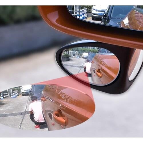 JOORMOM Car double vision auxiliary mirror reversing mirror blind zone spot mirror 360 two-way small round mirror rearview