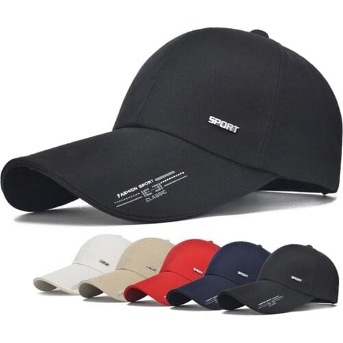 Long Brim 11cm Baseball Cap Big Brim Shade Summer Dad Hat Outdoor Breathable Adjustable Unisex Snapback Golf Visor Fishing Cap