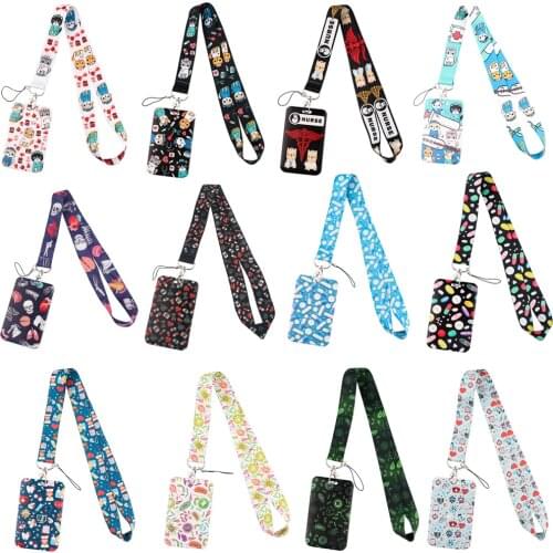 CB256 Fashion New Design Student Nurse Doctor Badge Clip Cartoon ID Name Card Badge Holder Accessories Gift