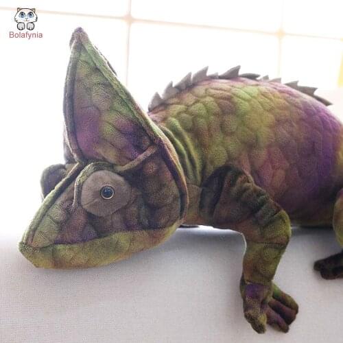BOLAFYNIA Children plush toy simulation forest chameleon baby kids Christmas birthday stuffed toy gift
