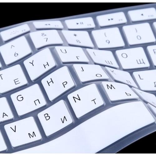 EU Version Russian Keyboard Silicone Skin Cover For Apple Macbook Air Pro 13 15 Protector Cover 8 Color