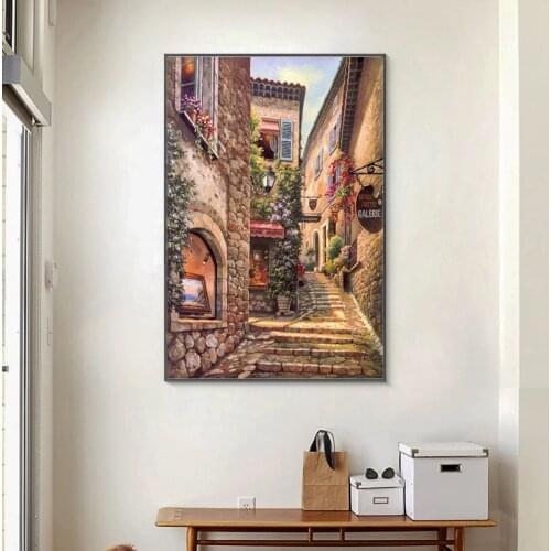 Classical Venice City Landscape Canvas Painting Scenery Posters and Prints Wall Art Pictures for Living Room Home Decor Unframed