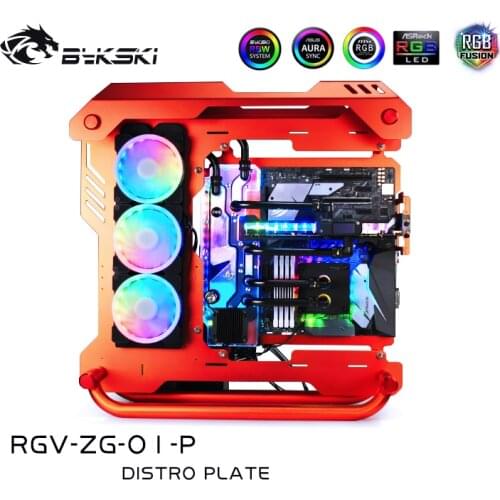 Bykski Distro Plate Water Cooling Kit for ZEAGINAL Z01 Chassis CPU GPU RGB RGV-ZG-01-P
