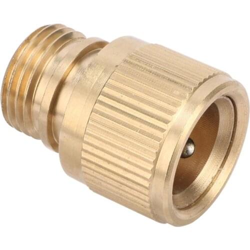 1/2" Brass Male Thread Quick Connector Garden Water Connector Car Wash Pipe Quick Connection Adapter Faucet Joint Couplings