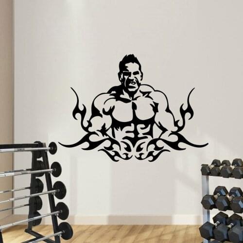 Cute muscle Wall Sticker Home Decoration Accessories For Kids Room Living Room Home Decor Home Party Decor Wallpaper