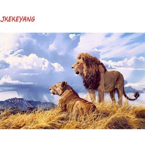 Wall Art Pictures 5D Diy diamond painting lion Diamond Mosaic sale Rhinestone Embroidery cross stitch Y3432