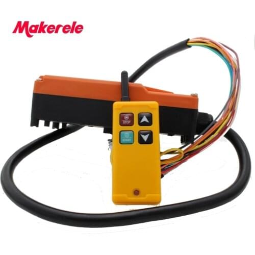 Industrial Wireless Radio remote controller Switch for crane 1 receiver+ 1 transmitter AC220V 110V 380V 36V DC12V 24V MKLTS-4